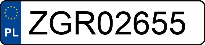Numer rejestracyjny ZGR 02655 posiada OPEL Zafira Tourer CDTI MR`12 E5 Enjoy - ZGR02655