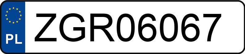 Numer rejestracyjny ZGR 06067 posiada BMW 320D - ZGR06067