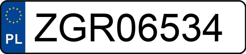 Numer rejestracyjny ZGR 06534 posiada SKODA YETI - ZGR06534