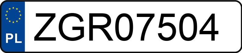 Numer rejestracyjny ZGR 07504 posiada MAZDA 3 - ZGR07504 Numer rejestracyjny ZGR 07504 posiada MAZDA 3 - ZGR07504