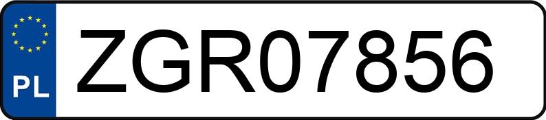 Numer rejestracyjny ZGR 07856 posiada BMW 540i Kat. E34 540i Kat. E34 - ZGR07856