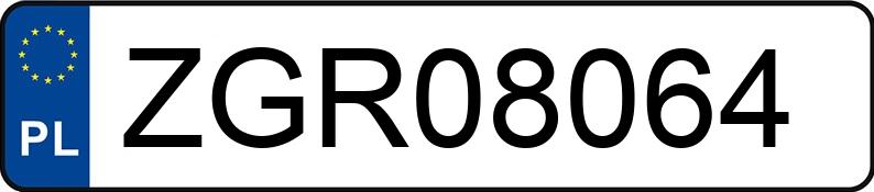 Numer rejestracyjny ZGR 08064 posiada VOLVO V60 - ZGR08064