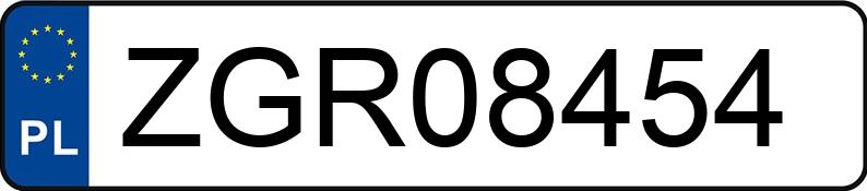 Numer rejestracyjny ZGR 08454 posiada BMW 530D - ZGR08454