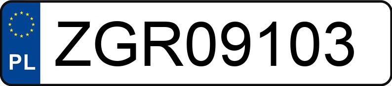 Numer rejestracyjny ZGR 09103 posiada BMW 330XD - ZGR09103