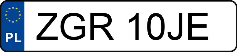 Numer rejestracyjny ZGR 10JE posiada VOLKSWAGEN Golf III Variant 1.9 TD MR`91 GT - ZGR10JE