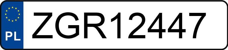 Numer rejestracyjny ZGR 12447 posiada HYUNDAI TUCSON - ZGR12447