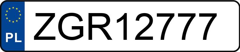 Numer rejestracyjny ZGR 12777 posiada VOLVO FH 24G3C - ZGR12777