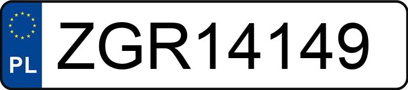 Numer rejestracyjny ZGR 14149 posiada AUDI A4 Avant 2.0 TDi DPF MR`12 E5 B8 A4 Avant 2.0 TDi DPF MR`12 E5 B8 - ZGR14149