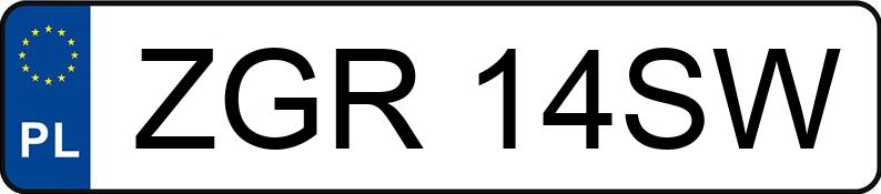 Numer rejestracyjny ZGR 14SW posiada MITSUBISHI Pajero 3.2 DI-D MR`00 E3 GLS 4WD - ZGR14SW Numer rejestracyjny ZGR 14SW posiada MITSUBISHI Pajero 3.2 DI-D MR`00 E3 GLS 4WD - ZGR14SW