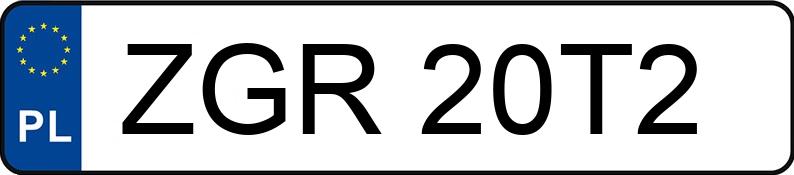 Numer rejestracyjny ZGR 20T2 posiada BMW 520i 24V Kat. E34 520i 24V Kat. E34 - ZGR20T2