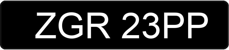 Numer rejestracyjny ZGR 23PP posiada TRABANT 601 - ZGR23PP