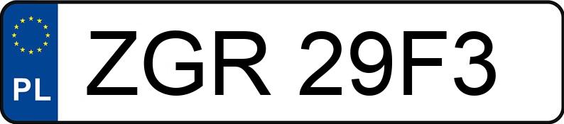 Numer rejestracyjny ZGR 29F3 posiada MERCEDES-BENZ C 300 MR`14 E6 205 C 300 MR`14 E6 205 - ZGR29F3