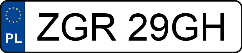 Numer rejestracyjny ZGR 29GH posiada PEUGEOT 307 1.4 HDI MR`01 E3 XS - ZGR29GH