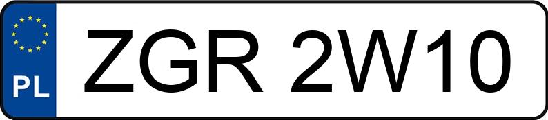 Numer rejestracyjny ZGR 2W10 posiada MERCEDES-BENZ E 240 Kat. 210 Elegance - ZGR2W10