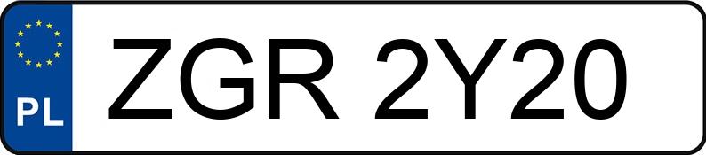 Numer rejestracyjny ZGR 2Y20 posiada AUDI A4 Avant 1.8 TFSI Kat. MR`07 E4 B8 A4 Avant 1.8 TFSI Kat. MR`07 E4 B8 - ZGR2Y20