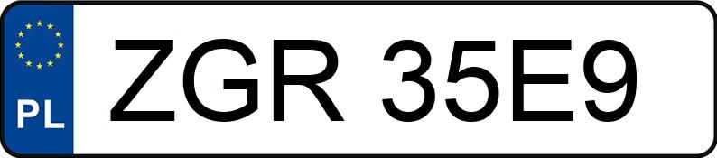 Numer rejestracyjny ZGR 35E9 posiada FIAT BRAVO - ZGR35E9 Numer rejestracyjny ZGR 35E9 posiada FIAT BRAVO - ZGR35E9