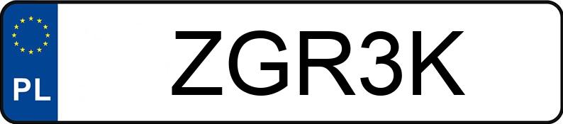 Numer rejestracyjny ZGR 3K posiada GAZ WOLGA 24 - ZGR3K