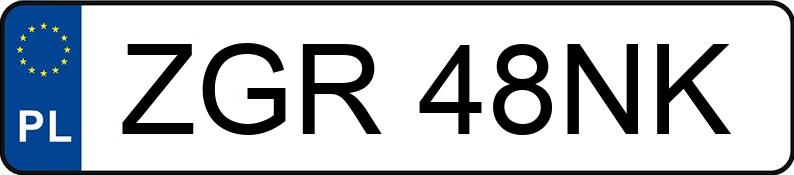 Numer rejestracyjny ZGR 48NK posiada NISSAN MICRA - ZGR48NK