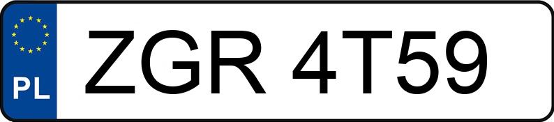 Numer rejestracyjny ZGR 4T59 posiada VOLKSWAGEN Passat B5 1.6 MR`96 E2 Highline Aut. - ZGR4T59