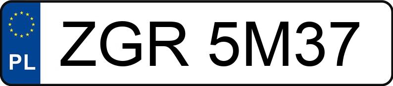 Numer rejestracyjny ZGR 5M37 posiada TOYOTA Corolla Hatchback MR`02 E3 Terra - ZGR5M37