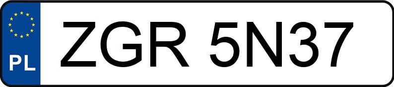 Numer rejestracyjny ZGR 5N37 posiada BMW 530 Touring Diesel MR`03 E3 E61 530 Touring Diesel MR`03 E3 E61 - ZGR5N37