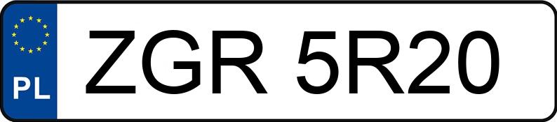 Numer rejestracyjny ZGR 5R20 posiada FORD FOCUS - ZGR5R20