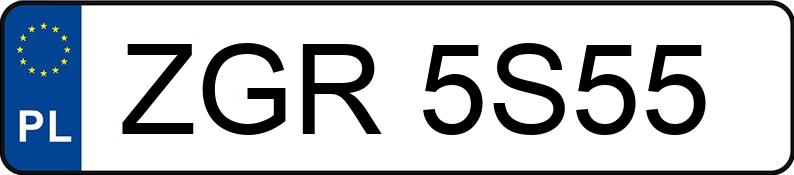 Numer rejestracyjny ZGR 5S55 posiada AUDI A3 2.0 FSI Kat. MR`04 E3 8P Ambiente - ZGR5S55