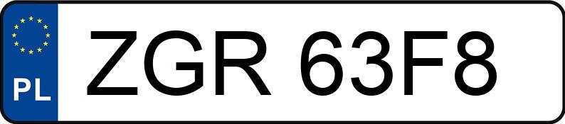 Numer rejestracyjny ZGR 63F8 posiada PEUGEOT 307 - ZGR63F8 Numer rejestracyjny ZGR 63F8 posiada PEUGEOT 307 - ZGR63F8