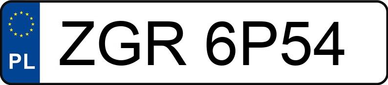 Numer rejestracyjny ZGR 6P54 posiada BMW 323i Kat. MR`98 E46 323i Kat. MR`98 E46 - ZGR6P54