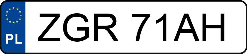 Numer rejestracyjny ZGR 71AH posiada VOLKSWAGEN Golf II 1.6 TD GL - ZGR71AH