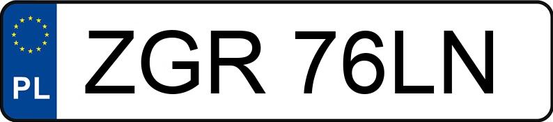 Numer rejestracyjny ZGR 76LN posiada DAIMLER-BENZ C200 - ZGR76LN