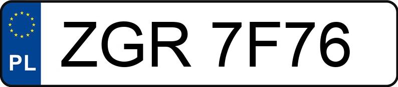 Numer rejestracyjny ZGR 7F76 posiada FORD MONDEO - ZGR7F76 Numer rejestracyjny ZGR 7F76 posiada FORD MONDEO - ZGR7F76