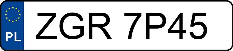 Numer rejestracyjny ZGR 7P45 posiada DAIMLERCHRYSLER C 320 - ZGR7P45