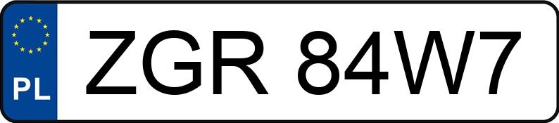 Numer rejestracyjny ZGR 84W7 posiada AUDI Q7 - ZGR84W7 Numer rejestracyjny ZGR 84W7 posiada AUDI Q7 - ZGR84W7