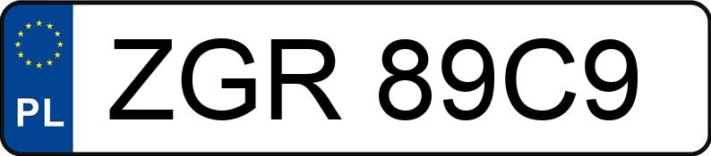 Numer rejestracyjny ZGR 89C9 posiada MERCEDES-BENZ C 180 Kompressor Kat. MR`04 E3 203 Classic - ZGR89C9