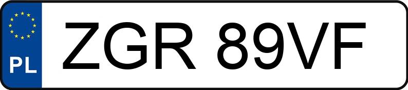 Numer rejestracyjny ZGR 89VF posiada OPEL Astra 1.6i Kat. GT - ZGR89VF