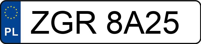 Numer rejestracyjny ZGR 8A25 posiada NISSAN QASHQAI - ZGR8A25