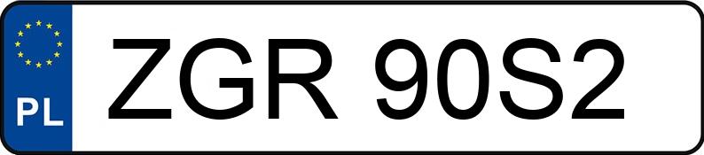 Numer rejestracyjny ZGR 90S2 posiada SUZUKI Choppery/Cruisery VL 1500 LC Intruder - ZGR90S2