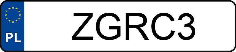 Numer rejestracyjny ZGR C3 posiada FORD T - ZGRC3