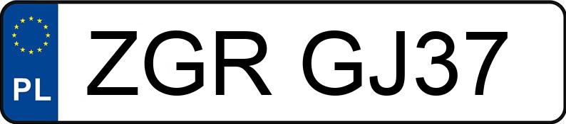 Numer rejestracyjny ZGR GJ37 posiada MAZDA 323F - ZGRGJ37 Numer rejestracyjny ZGR GJ37 posiada MAZDA 323F - ZGRGJ37