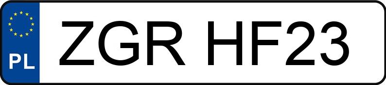 Numer rejestracyjny ZGR HF23 posiada FORD Mondeo 2.0 TDCi MR`01 E3 Ghia - ZGRHF23