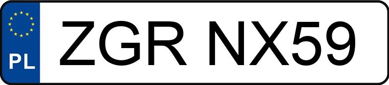 Numer rejestracyjny ZGR NX59 posiada HONDA CIVIC - ZGRNX59