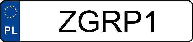 Numer rejestracyjny ZGR P1 posiada FSC ŻUK - ZGRP1 Numer rejestracyjny ZGR P1 posiada FSC ŻUK - ZGRP1