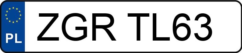 Numer rejestracyjny ZGR TL63 posiada FORD MONDEO - ZGRTL63
