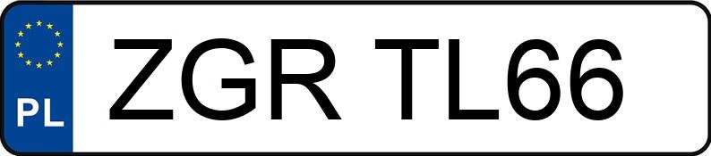 Numer rejestracyjny ZGR TL66 posiada TOYOTA RAV-4 - ZGRTL66 Numer rejestracyjny ZGR TL66 posiada TOYOTA RAV-4 - ZGRTL66