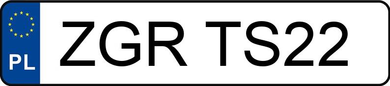 Numer rejestracyjny ZGR TS22 posiada VOLKSWAGEN Golf V Variant 1.9 TDI MR`03 E4 Sportline DPF DSG - ZGRTS22