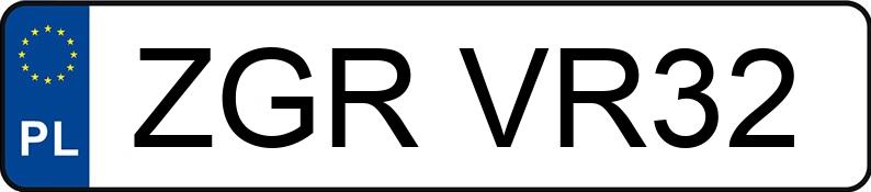 Numer rejestracyjny ZGR VR32 posiada MERCEDES-BENZ SPRINTER 416 - ZGRVR32