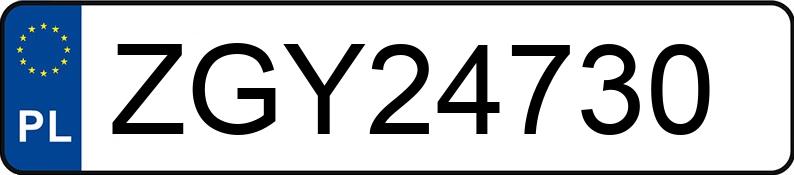 Numer rejestracyjny ZGY 24730 posiada BMW 520 - ZGY24730