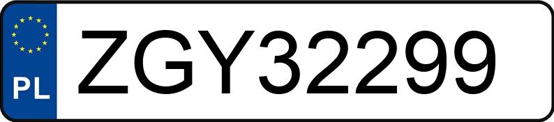 Numer rejestracyjny ZGY 32299 posiada MERCEDES-BENZ E 270 CDI MR`02 E3 211 Elegance - ZGY32299