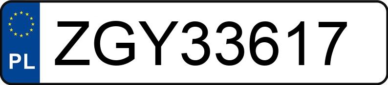 Numer rejestracyjny ZGY 33617 posiada CITROEN JUMPER - ZGY33617